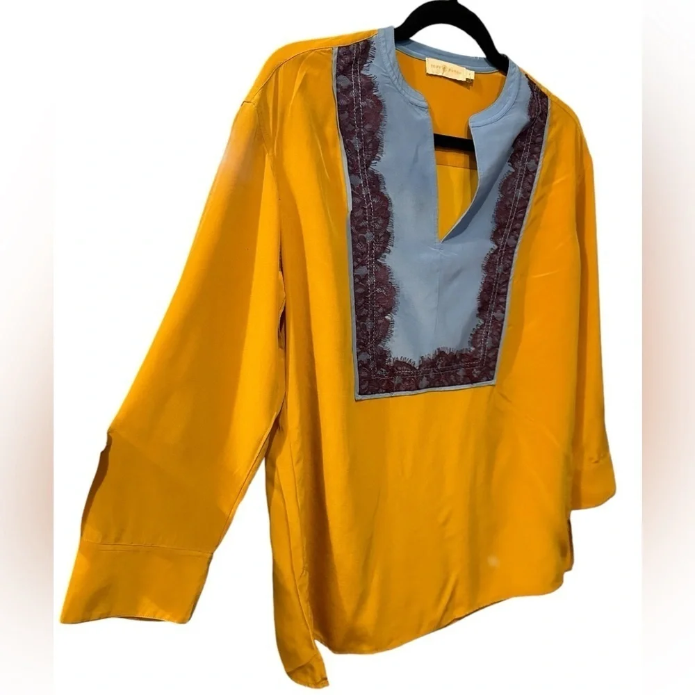 Tory Burch lace silk tunic size 0